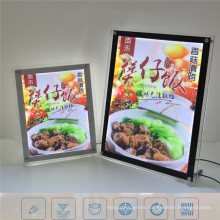 Ultra-thin LED Crystal A4 Bar Price List Signage